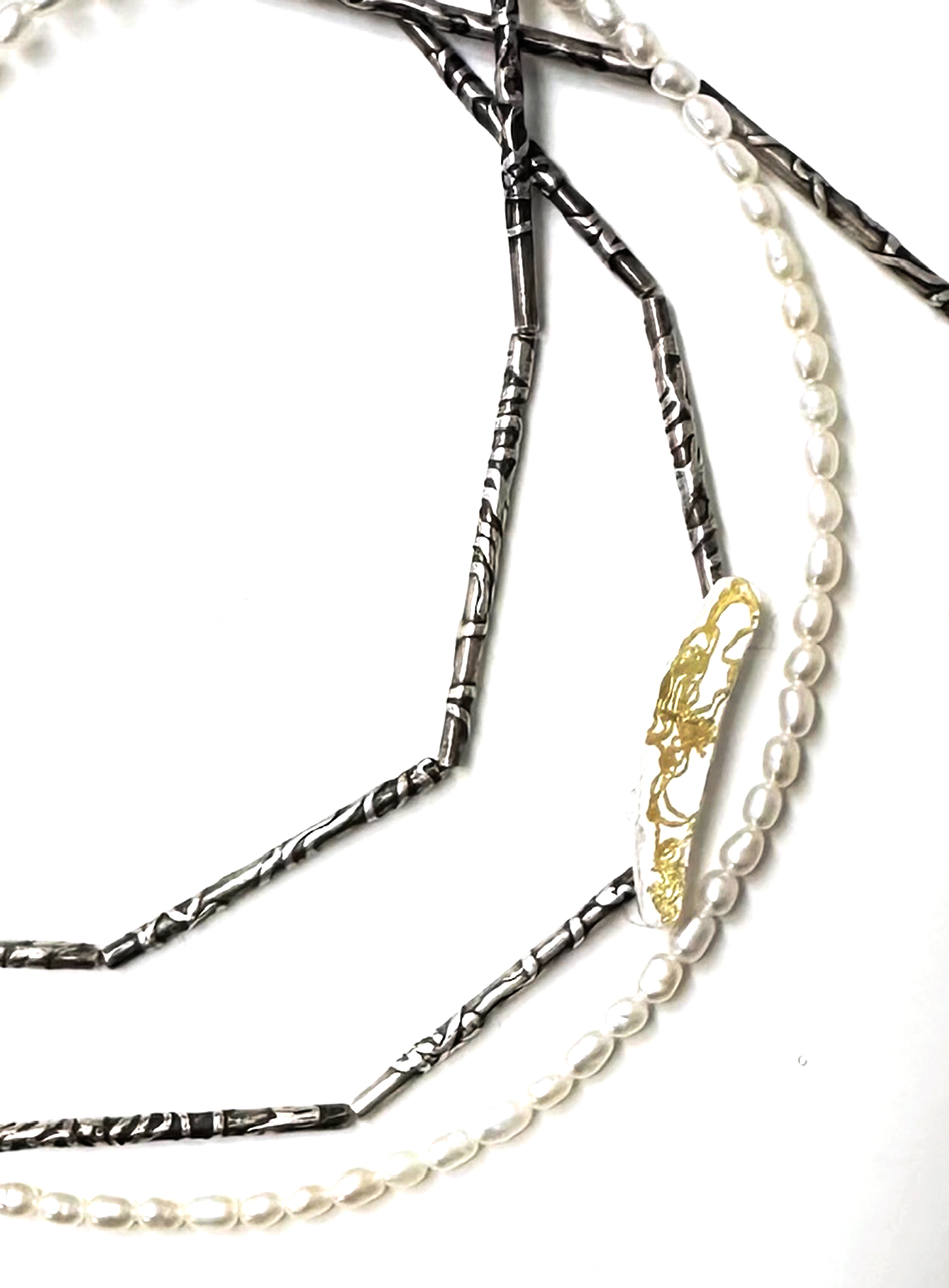 Collier Geneve argent or perles2