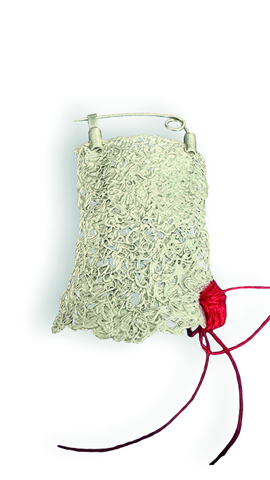 Schmuck, Brosche, Endlosfaden,